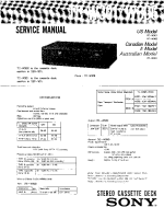 Sony TC-W306 - Service Manual 